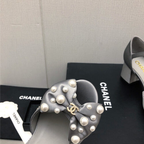 High Quality Luxury Chanel New Small Fragrant Pearl Buckle Mary Jane Shoes – Style 65766 product detail
