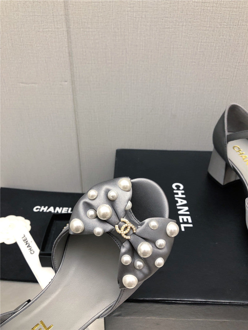 High Quality Luxury Chanel New Small Fragrant Pearl Buckle Mary Jane Shoes – Style 65766 product detail