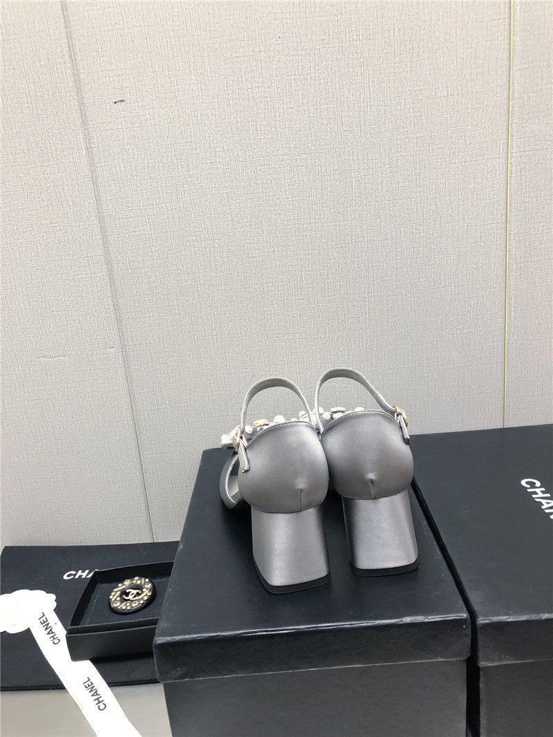 High Quality Luxury Chanel New Small Fragrant Pearl Buckle Mary Jane Shoes – Style 65766 product detail