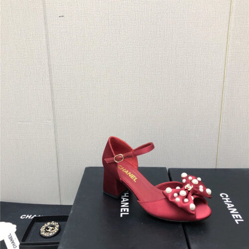 High Quality Luxury Chanel New Small Fragrant Pearl Buckle Mary Jane Shoes product detail