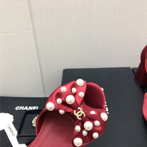 High Quality Luxury Chanel New Small Fragrant Pearl Buckle Mary Jane Shoes product detail