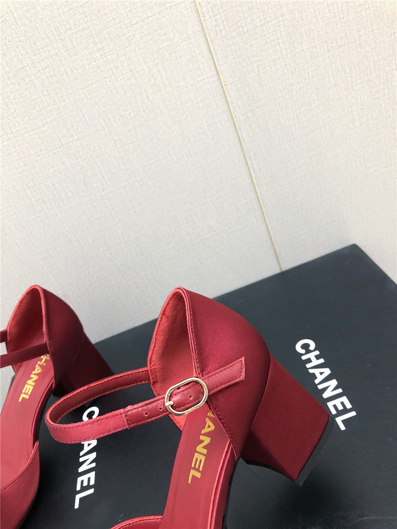 High Quality Luxury Chanel New Small Fragrant Pearl Buckle Mary Jane Shoes product detail
