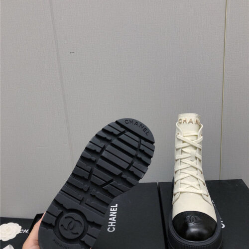 High Quality Luxury Chanel C Buckle Platform Martin Ankle Boots – Style 24422 product detail