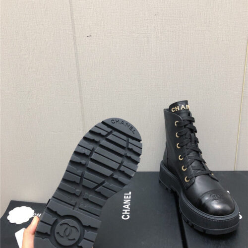 High Quality Luxury Chanel C Buckle Platform Martin Ankle Boots – Style 89958 product detail