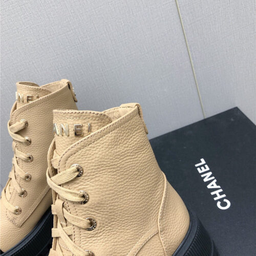 High Quality Luxury Chanel C Buckle Platform Martin Ankle Boots product detail