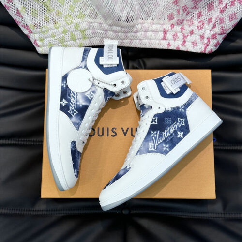 High Quality Luxury Louis Vuitton Mens High Top Casual Sneakers – Style 01411 alternate view