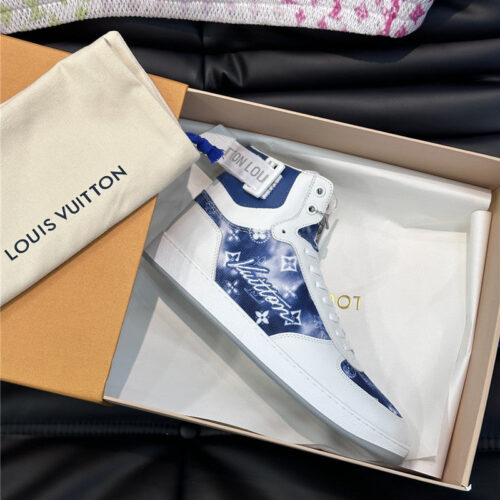 High Quality Luxury Louis Vuitton Mens High Top Casual Sneakers – Style 01411 product detail
