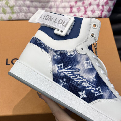 High Quality Luxury Louis Vuitton Mens High Top Casual Sneakers – Style 01411 product detail