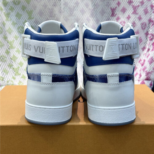 High Quality Luxury Louis Vuitton Mens High Top Casual Sneakers – Style 01411 product detail