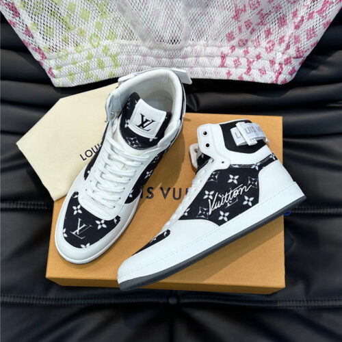 High Quality Luxury Louis Vuitton Mens High Top Casual Sneakers – Style 99715 product detail