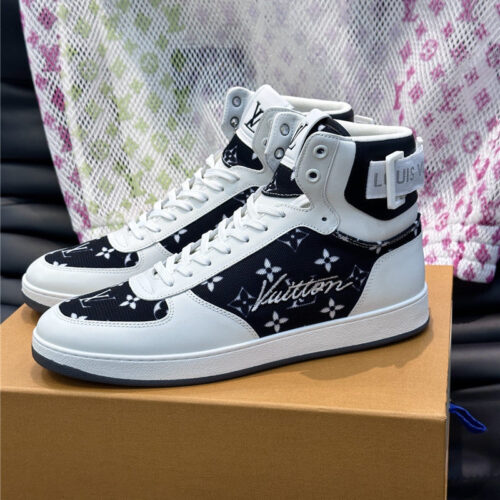 High Quality Luxury Louis Vuitton Mens High Top Casual Sneakers – Style 99715 product detail