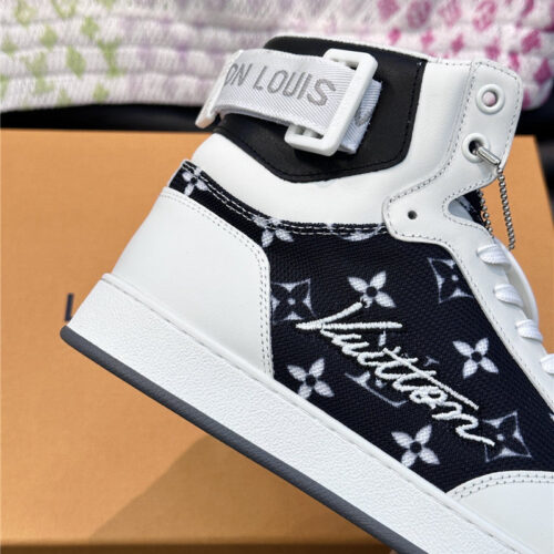 High Quality Luxury Louis Vuitton Mens High Top Casual Sneakers – Style 99715 product detail