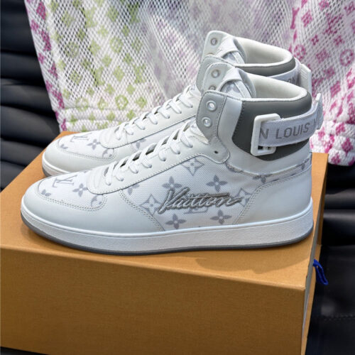 High Quality Luxury Louis Vuitton Mens High Top Casual Sneakers – Style 32483 product detail