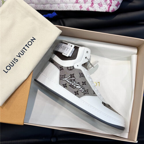 High Quality Luxury Louis Vuitton Mens High Top Casual Sneakers – Style 98019 product detail