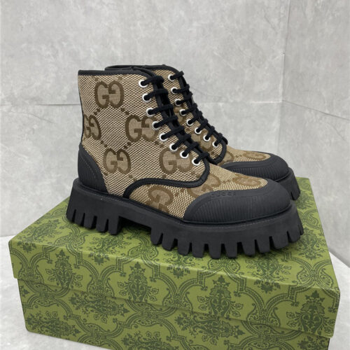 High Quality Luxury Gucci Side Zipper Martin Boots – Style 56979
