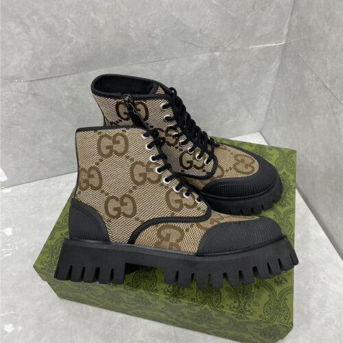 High Quality Luxury Gucci Side Zipper Martin Boots – Style 56979 product detail