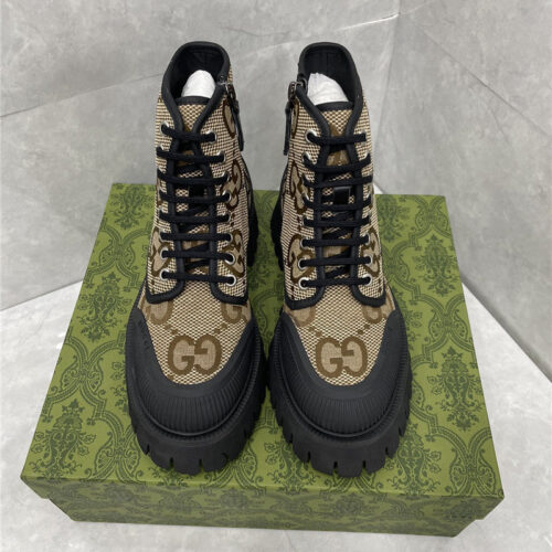 High Quality Luxury Gucci Side Zipper Martin Boots – Style 56979 product detail