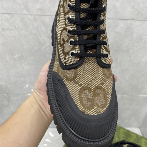 High Quality Luxury Gucci Side Zipper Martin Boots – Style 56979 product detail