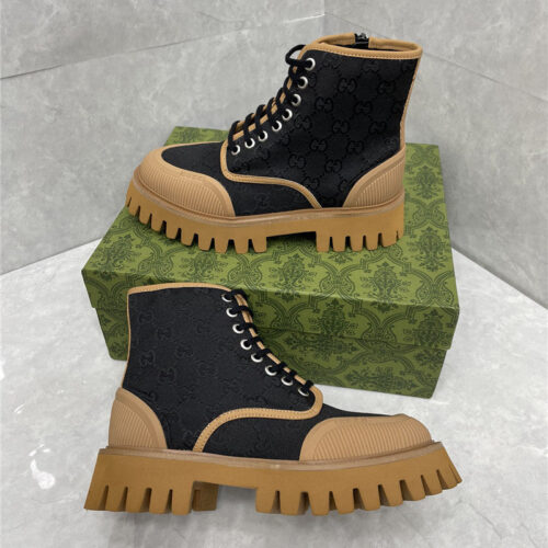 High Quality Luxury Gucci Side Zipper Martin Boots alternate view