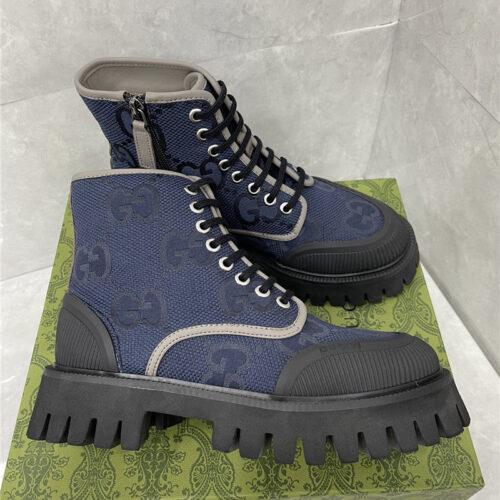 High Quality Luxury Gucci Side Zipper Martin Boots – Style 22515 alternate view