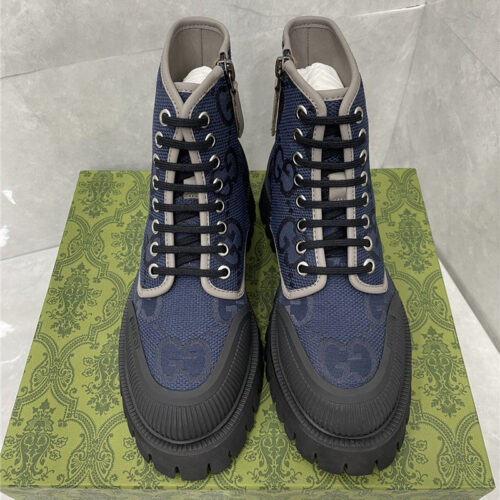 High Quality Luxury Gucci Side Zipper Martin Boots – Style 22515 product detail