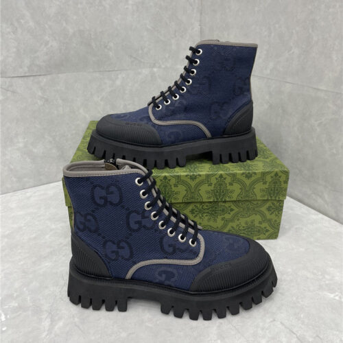 High Quality Luxury Gucci Side Zipper Martin Boots – Style 22515