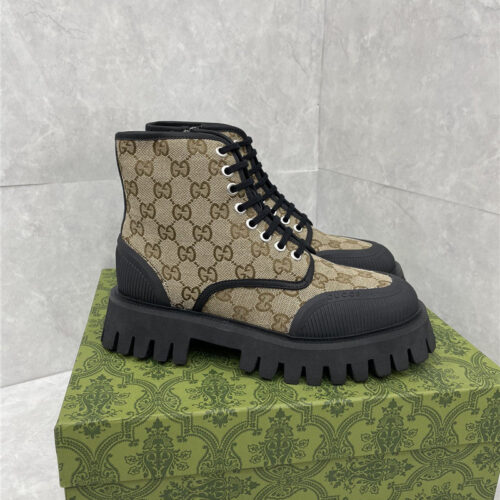 High Quality Luxury Gucci Side Zipper Martin Boots – Style 88051 product detail