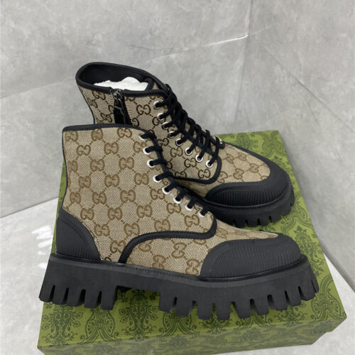 High Quality Luxury Gucci Side Zipper Martin Boots – Style 88051 product detail
