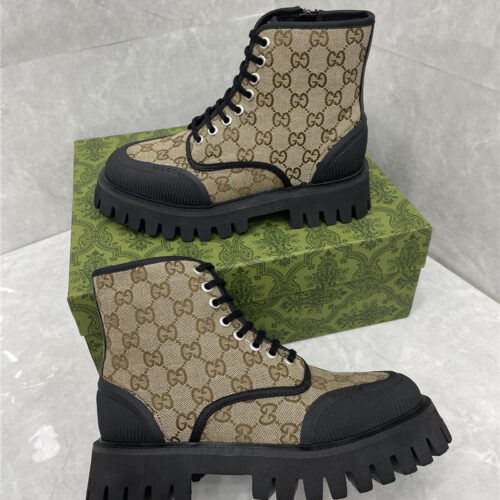 High Quality Luxury Gucci Side Zipper Martin Boots – Style 88051