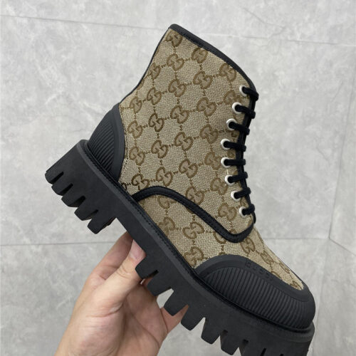 High Quality Luxury Gucci Side Zipper Martin Boots – Style 88051 alternate view