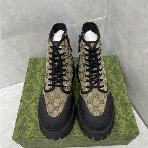 High Quality Luxury Gucci Side Zipper Martin Boots – Style 88051 product detail