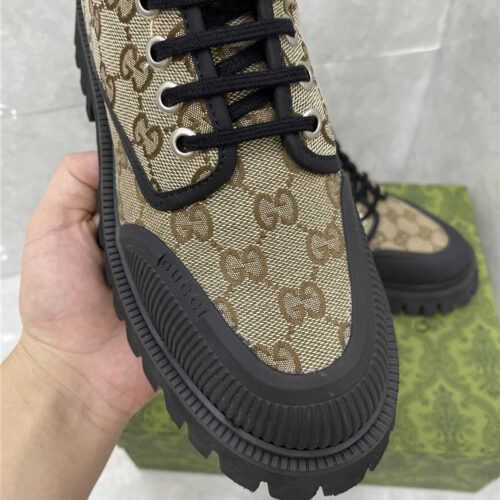 High Quality Luxury Gucci Side Zipper Martin Boots – Style 88051 product detail