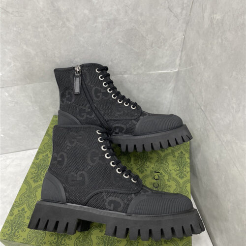 High Quality Luxury Gucci Side Zipper Martin Boots – Style 53587 product detail