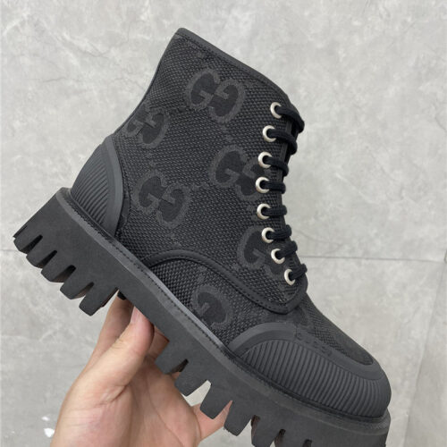 High Quality Luxury Gucci Side Zipper Martin Boots – Style 53587 product detail