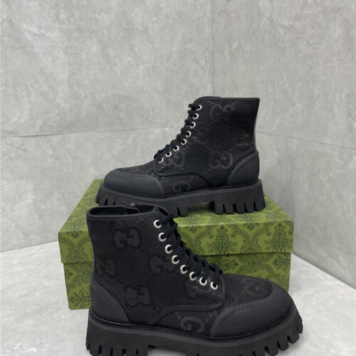 High Quality Luxury Gucci Side Zipper Martin Boots – Style 53587