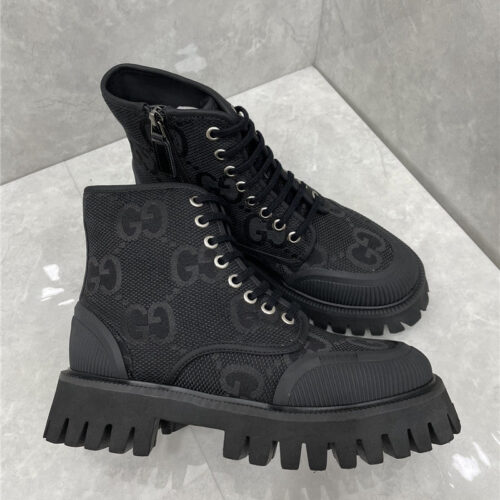 High Quality Luxury Gucci Side Zipper Martin Boots – Style 53587 product detail