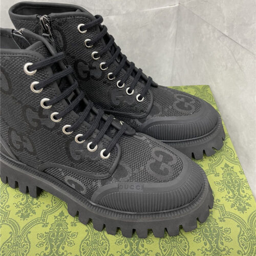 High Quality Luxury Gucci Side Zipper Martin Boots – Style 53587 product detail