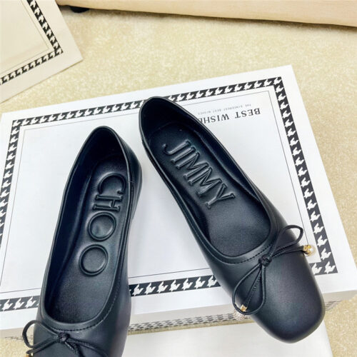 High Quality Luxury Jimmy Choo Pearl Bow Ballerina Flats – Style 12471 product detail