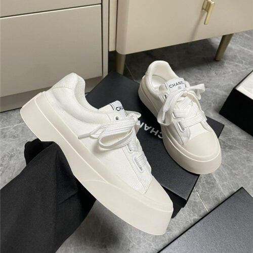 High Quality Luxury Chanel Casual Canvas Shoes – Style 27750 product detail