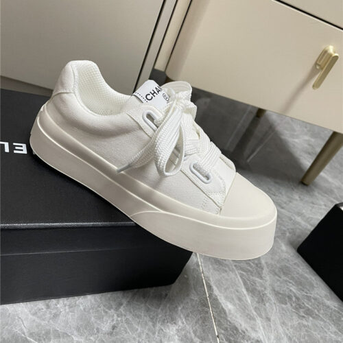 High Quality Luxury Chanel Casual Canvas Shoes – Style 27750 product detail