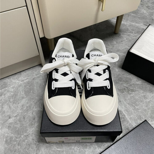 High Quality Luxury Chanel Casual Canvas Shoes – Style 93286 product detail