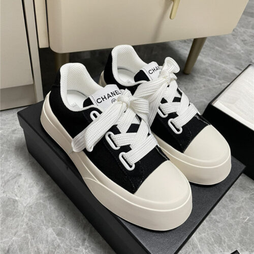 High Quality Luxury Chanel Casual Canvas Shoes – Style 93286