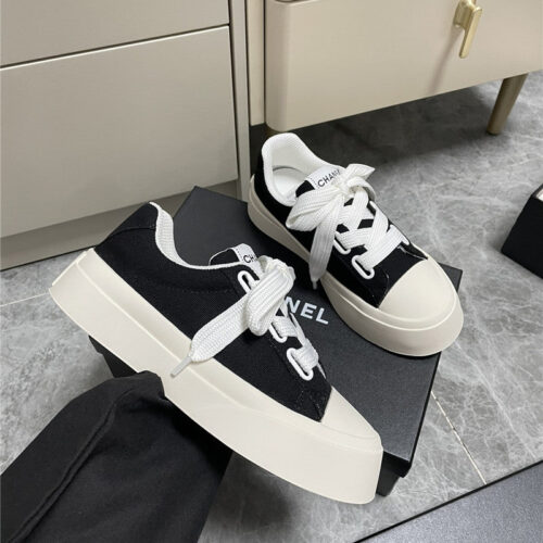 High Quality Luxury Chanel Casual Canvas Shoes – Style 93286 product detail