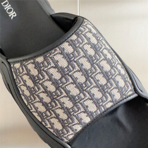 High Quality Luxury Dior Couple Models Oblique Platform Slippers product detail