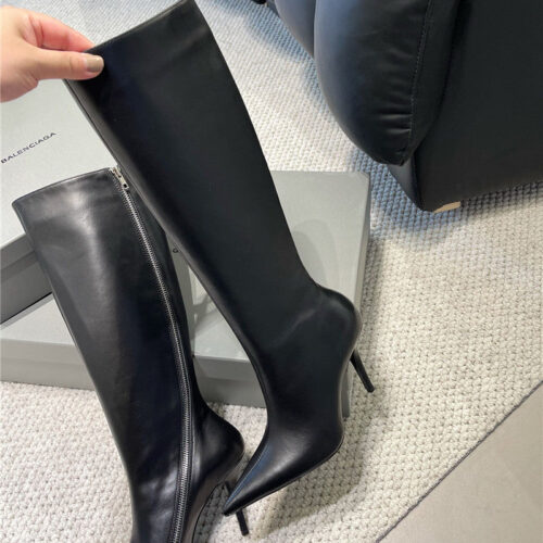 High Quality Luxury Balenciaga Fall/Winter Zip Up Heeled Boots product detail