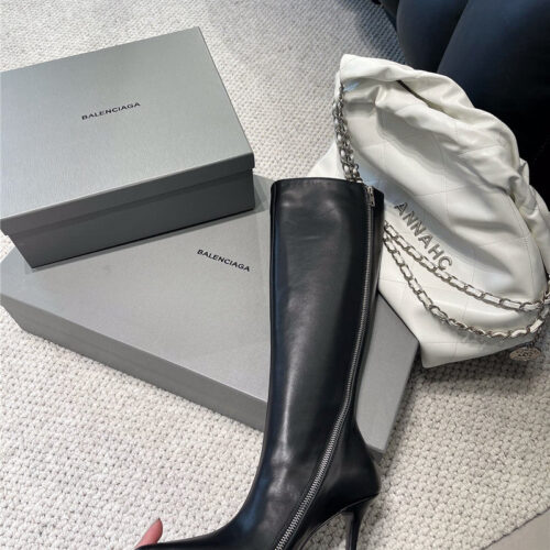 High Quality Luxury Balenciaga Fall/Winter Zip Up Heeled Boots product detail