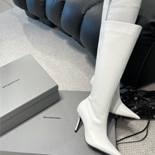 High Quality Luxury Balenciaga Fall/Winter Zip Up Heeled Boots – Style 20291 alternate view