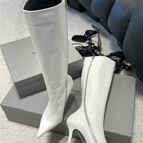 High Quality Luxury Balenciaga Fall/Winter Zip Up Heeled Boots – Style 20291 product detail