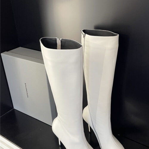 High Quality Luxury Balenciaga Fall/Winter Zip Up Heeled Boots – Style 20291