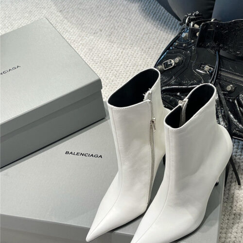 High Quality Luxury Balenciaga Fall/Winter Zip Up Heeled Boots – Style 84131